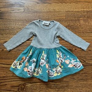 Molo playful squirrel dress, size 80